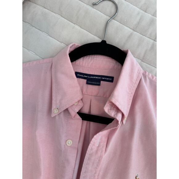 Ralph Lauren Sport Pink Oxford Button-Down Shirt - Picture 3 of 4